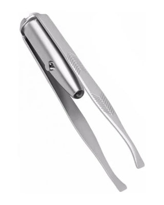 Eyebrow tweezers with light