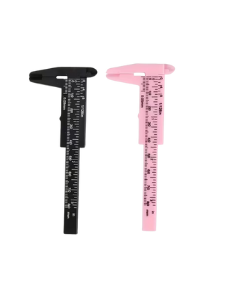 Eyebrow measuring ruler