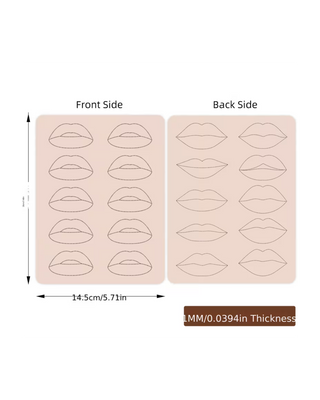 Latex lip practise skins